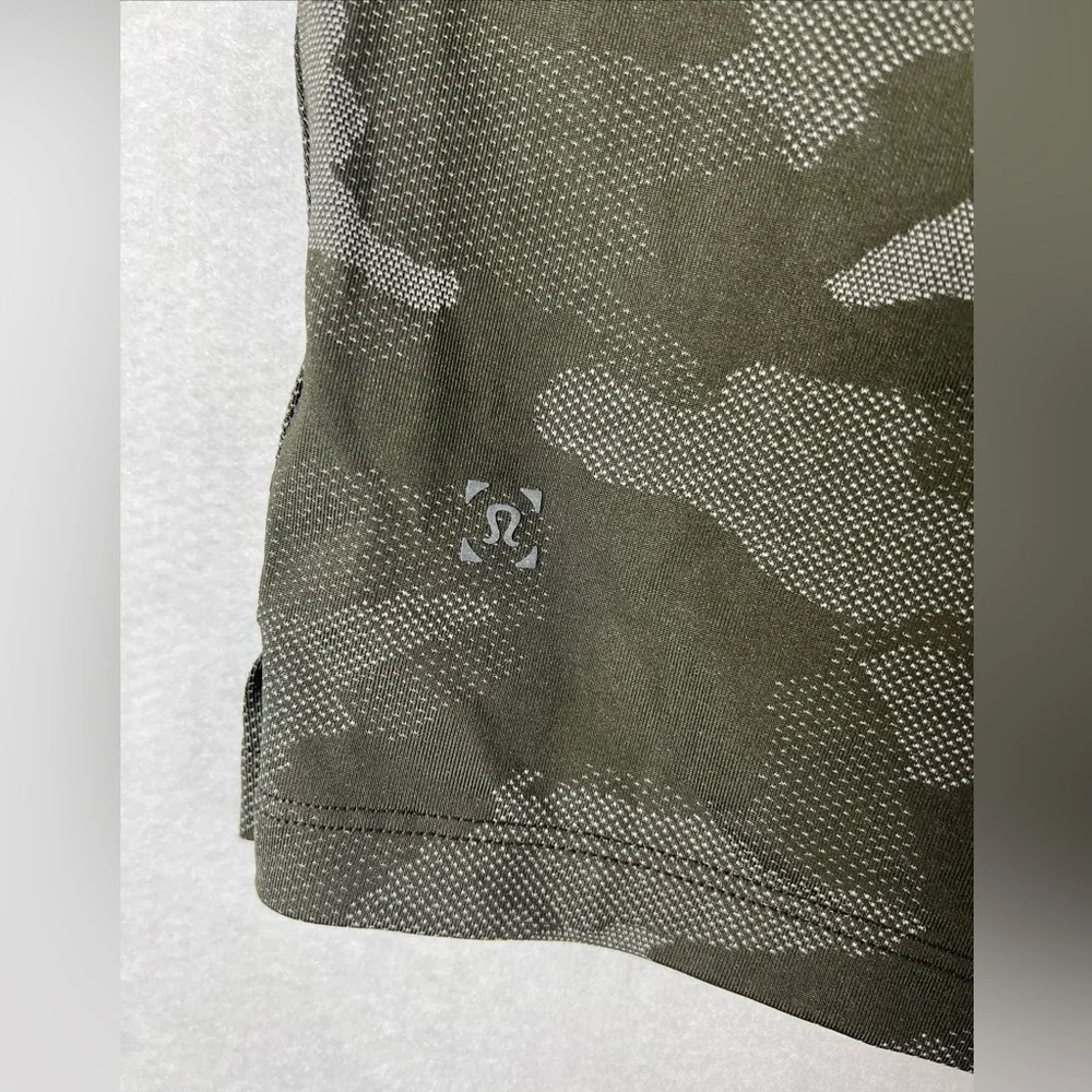 Lululemon THE Short 7” Mesh Linerless Men’s Small Camo Green Athletic Run M7APIS